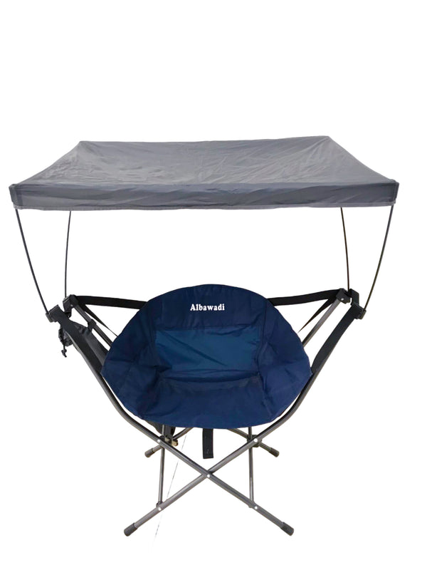 Portable Folding Camping Chair with Sunshade Umbrella Chair