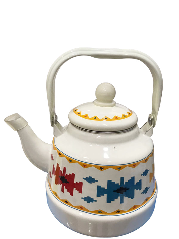 Arabic Teapot Kettle Ceramic colorful Flower Design