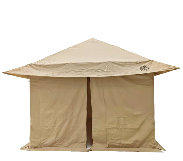 Big Camping Tent Four Seasons Gazebos 3x3 Fully Waterproof Pop up Gazebo With Zip up Sides and Accessories
