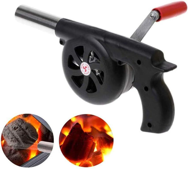 Portable Manual BBQ Fan Air Blower   Fire Starter For BBQ Picnic Camping Hiking Cooking