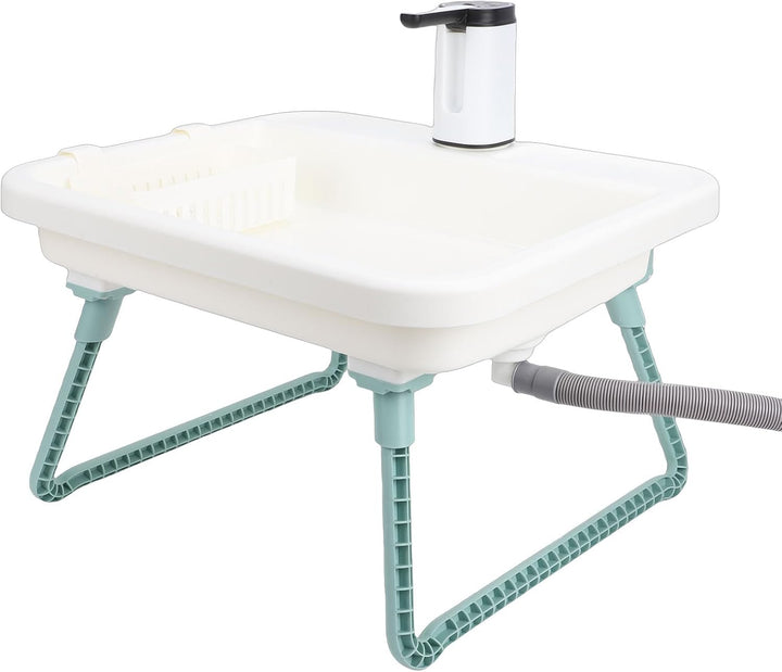 Portable Camping Hand Wash Sink Basin with Stand Rechargeable Battery ...