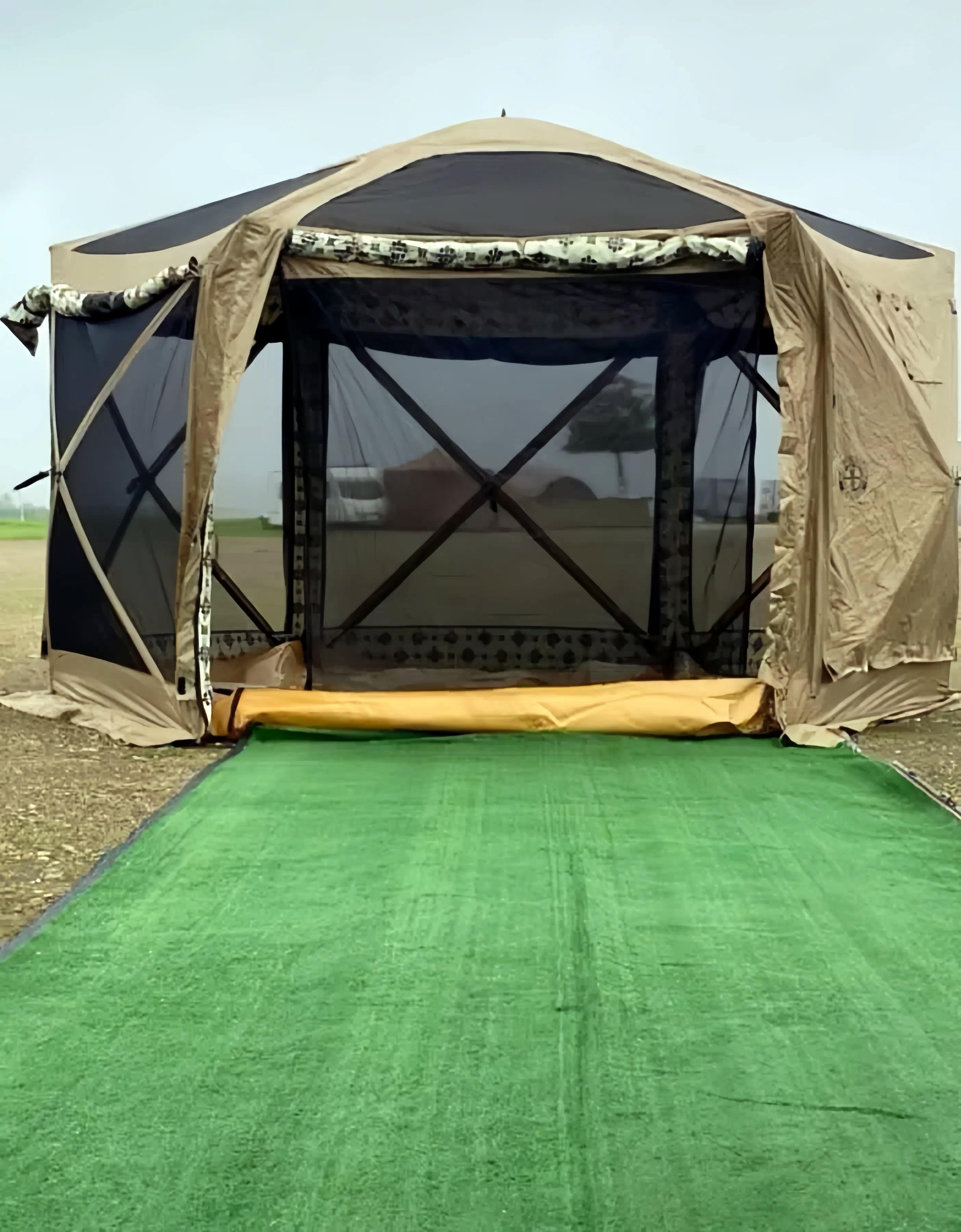 Camping Net Tent Big Family Tent Screen House Quick Open Garden Tent ...