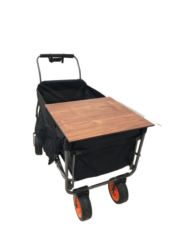 Camping Folding Trolley Shopping Cart with Wheels Table Larger Capacity Durable Beach Cart T004