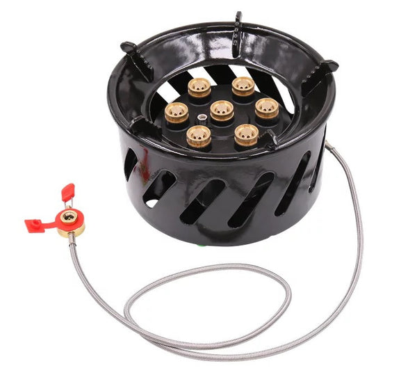 Portable Camping Gas Stove 7 Holes Cooking Stove Windproof Design ZY89