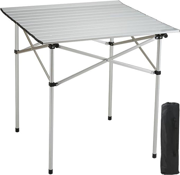 Folding Camping Table  Portable Lightweight Aluminum Compact Design with Carry Bag